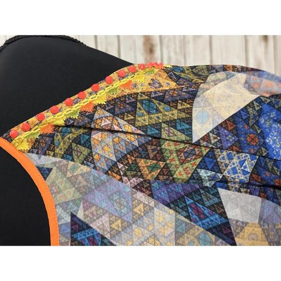 Anthropologie Ranna Gill Condesa multicolored halter neck maxi dress Size Small - Picture 4 of 9